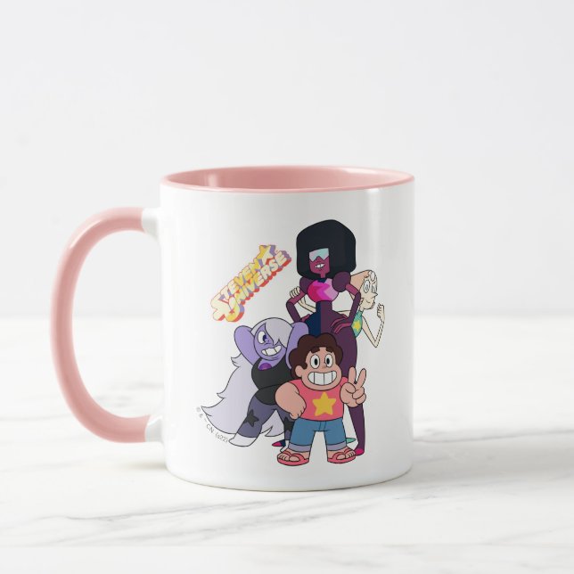 Caneca Steven Universe | Grupo Crystal Gem Pose (Esquerda)