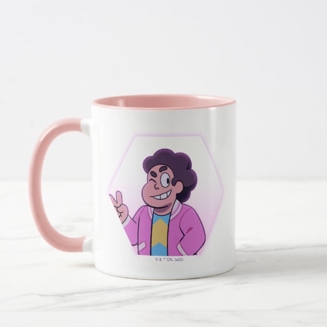 Caneca Steven Universe | Retrato de diamante rosa (Esquerda)