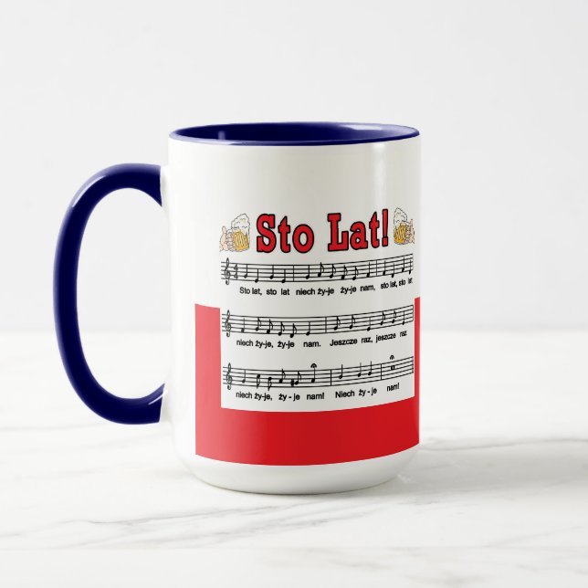 Caneca Sto Lat! Música Com Cerveja Mugs (Esquerda)