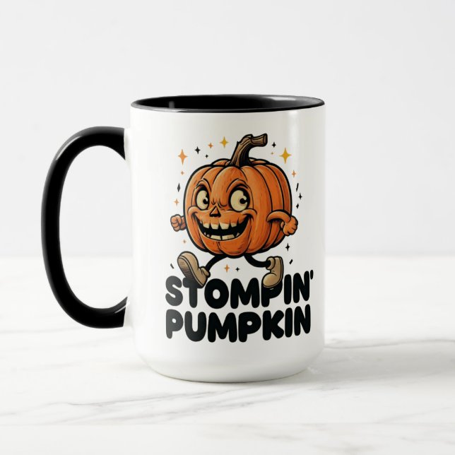 Caneca Stompin Pumpkin Halloween (Esquerda)