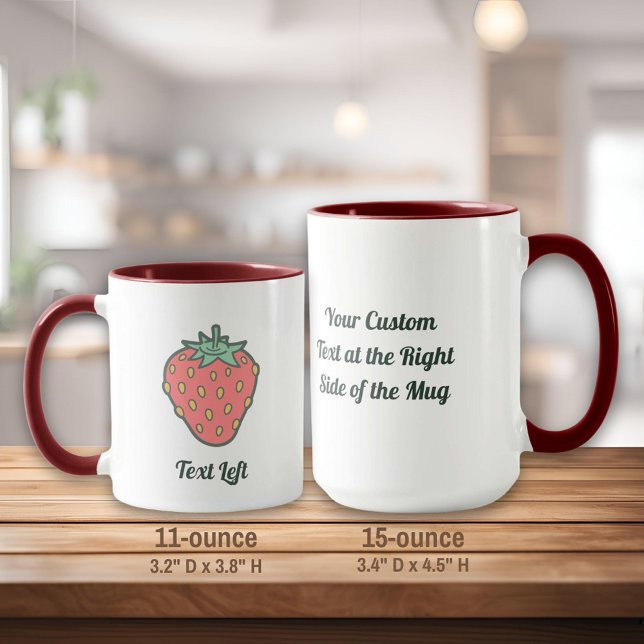 Caneca Strawberry Icon Mug (Criador carregado)
