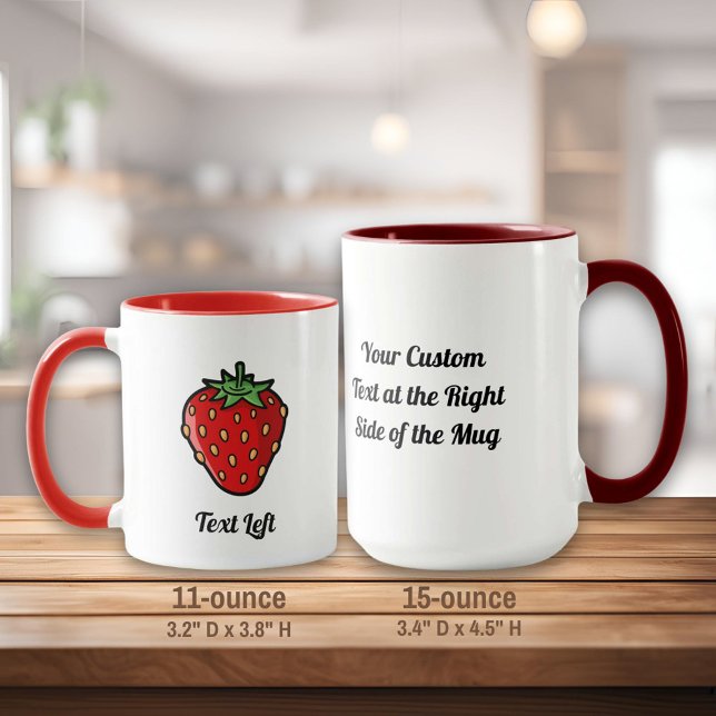 Caneca Strawberry Icon Mug (Criador carregado)