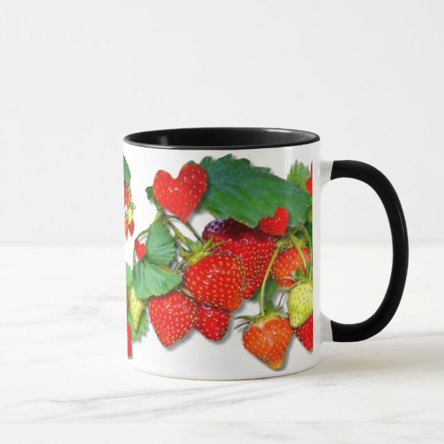 Caneca STRAWBERRY LOVE ~ Ringer Mug (Direita)