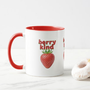 Caneca Strawberry Mug   Café de Taça de Cotação Positiva 