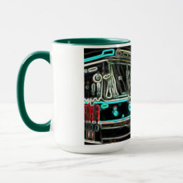 Caneca Streetcar na ferrovia Grande Combo Mug Verde