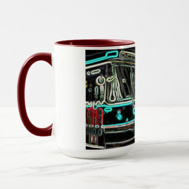 Caneca Streetcar na ferrovia Grande Red Combo Mug (Esquerda)