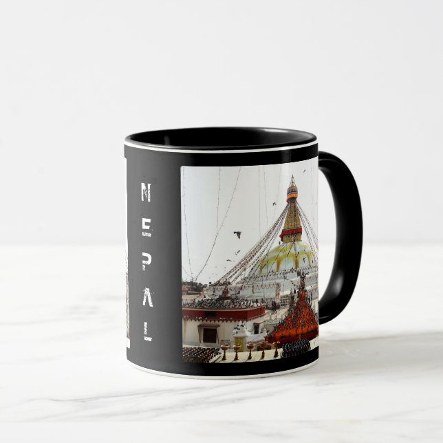 Caneca Stupa Boudhanath, Katmandu - Nepal (Buda) (Frente Esquerda)