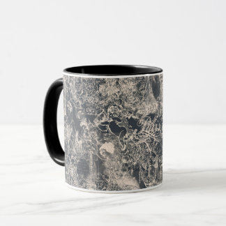 Caneca Stylish Black Paris Toile Design
