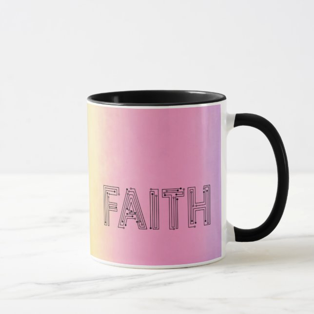 Caneca Stylish faith typography coffee mug (Direita)