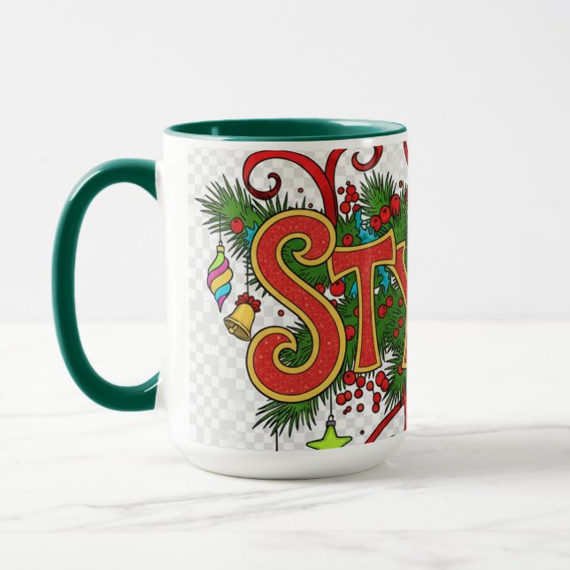 Caneca Stylist Beautician- Cute Festive Professionals Mug (Esquerda)