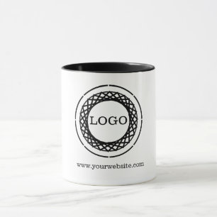 Caneca Sua empresa de logotipo aqui