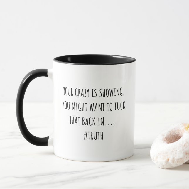 Caneca Sua Loucura Está Mostrando Que Você Pode Querer Ap (Com Donut)