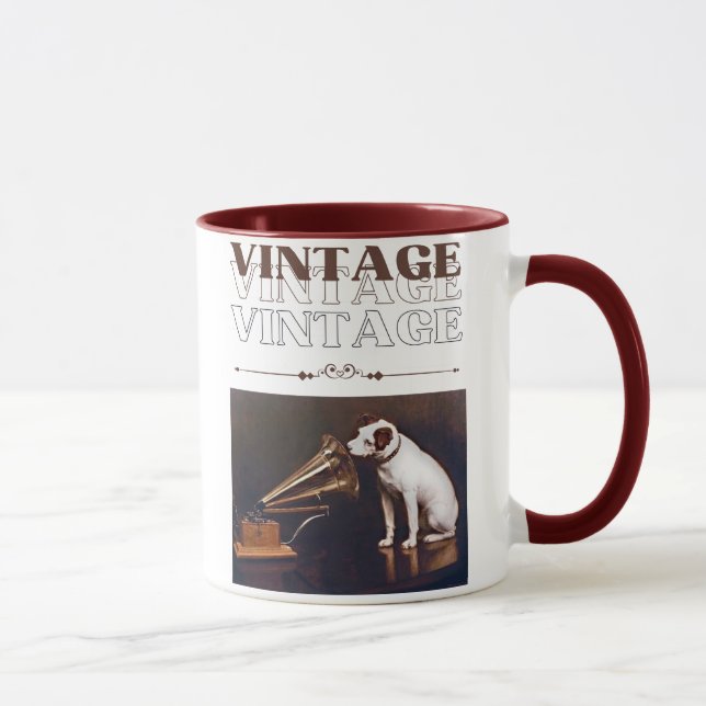 Caneca Sua Vintagem de Voz do Mestre (Direita)