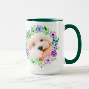 Caneca Suas 2 fotos em imagens de flores