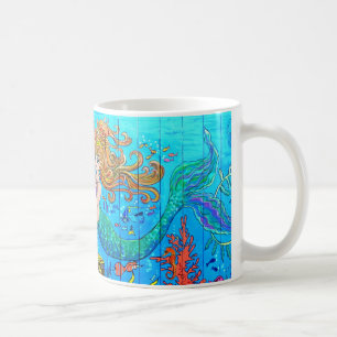 caneca subaquática da sereia