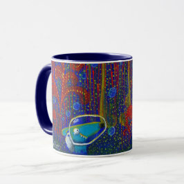 Caneca subaquática do cão