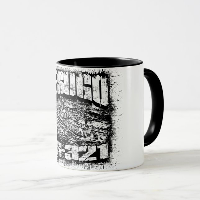 Caneca Submarino Besugo Combo Mug (Frente Esquerda)