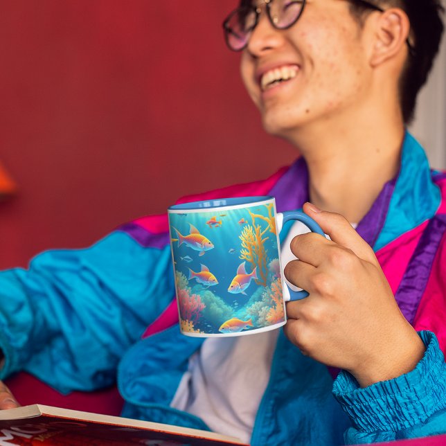 Caneca Submarino Com Peixes Tropicais (Criador carregado)