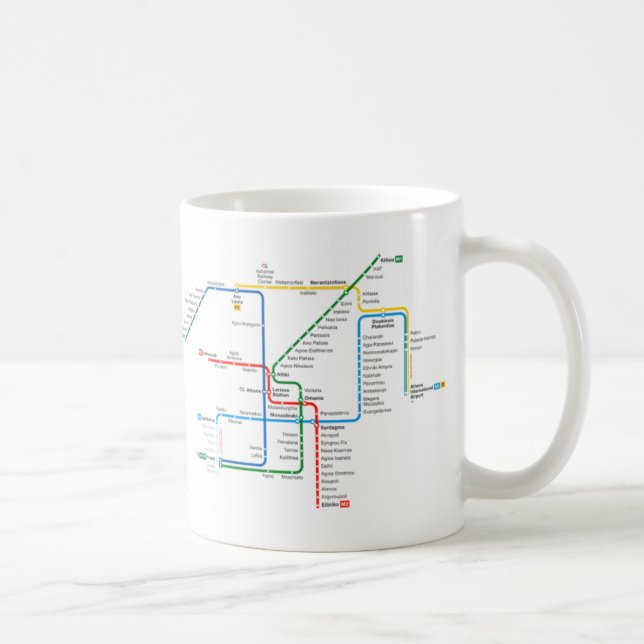 Caneca subterrânea do mapa de Atenas (Direita)