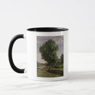 Caneca Subúrbios de uma vila perto de Beauvais, c.1850