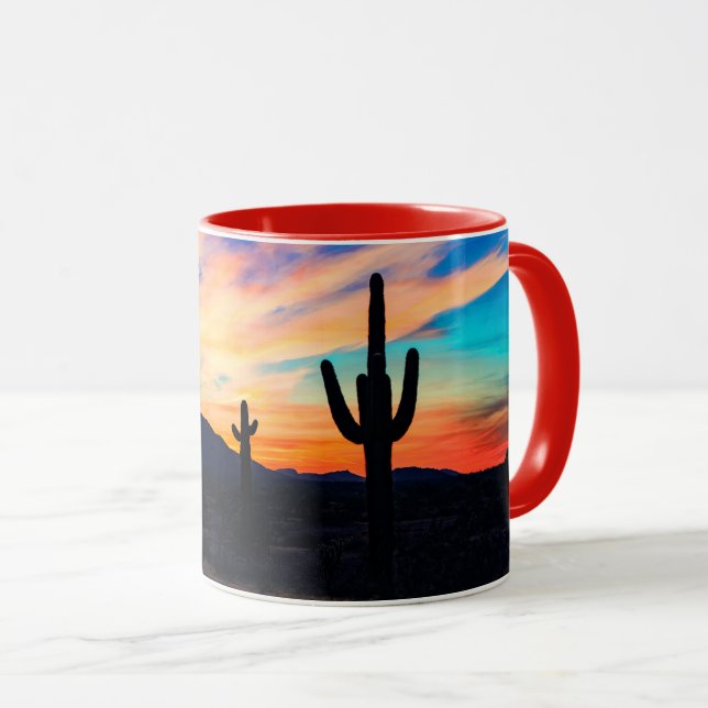 Caneca Suco do Deserto de Cactus Sunset (Frente Esquerda)