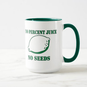 Caneca Suco nenhumas sementes