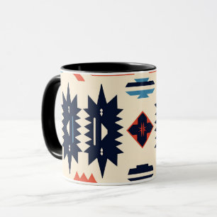 Caneca Sudoeste Tribal Azteca Geométrico Boho