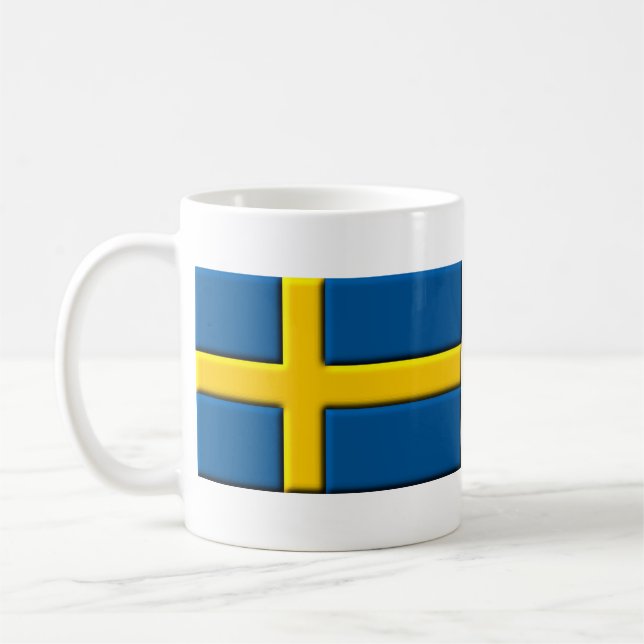 Caneca sueco de Svensk da bandeira (Esquerda)