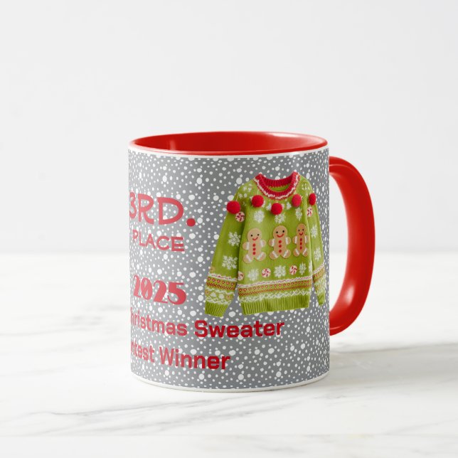 Caneca Suéter de Natal Brega 3º Lugar Vencedor do Concurs (Frente Esquerda)