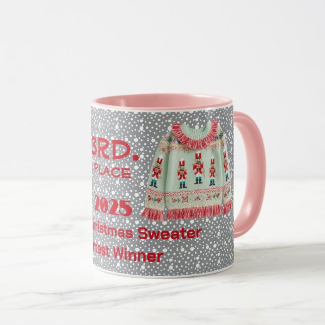 Caneca Suéter de Natal Brega 3º Lugar Vencedor do Concurs (Frente Esquerda)