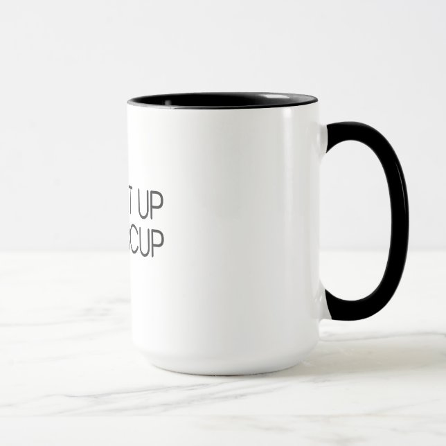 Caneca Sugue-o acima do botão de ouro (Direita)