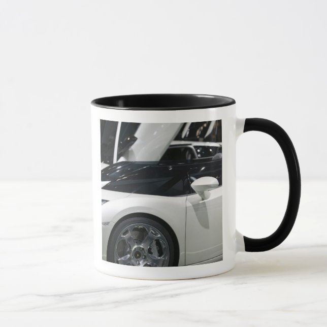 Caneca SUIÇA, GENEBRA: 75. º Ano de Genebra Auto 9 (Direita)