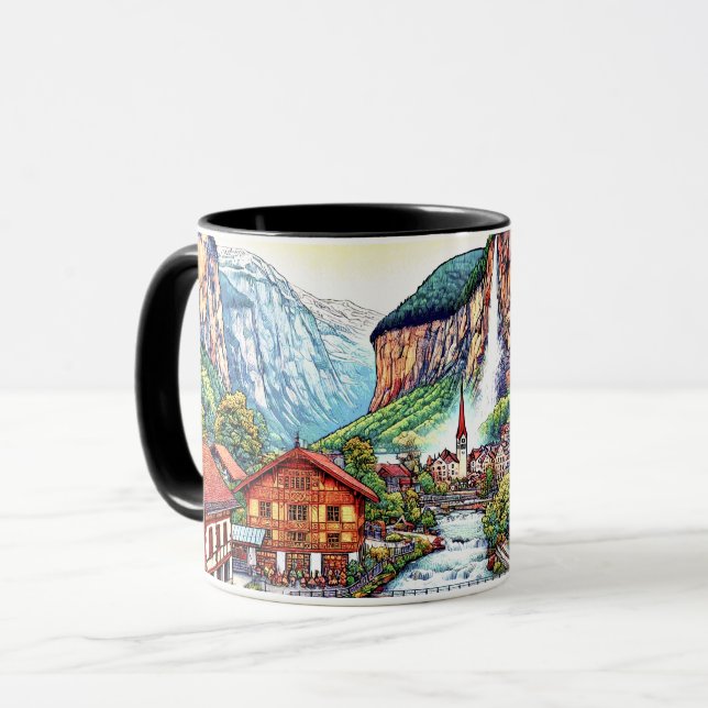 Caneca Suiça, Sinfonia da Natureza (Frente Esquerda)