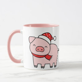 Caneca Suíno rosa-rosa-pinto Holly Jolly Vibes Minimalist
