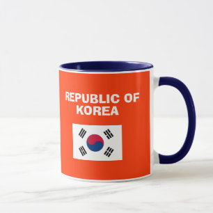 Caneca sul do código de país do KR Korea*