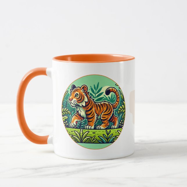Caneca "Sumatran Tiger Mug - Design da selva (Esquerda)