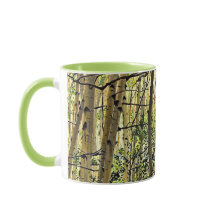 Summer Aspen Tree Woodland Violet Green Coffee