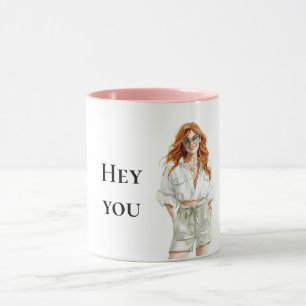 Caneca Summer Red Hair Lady Ei, Citação