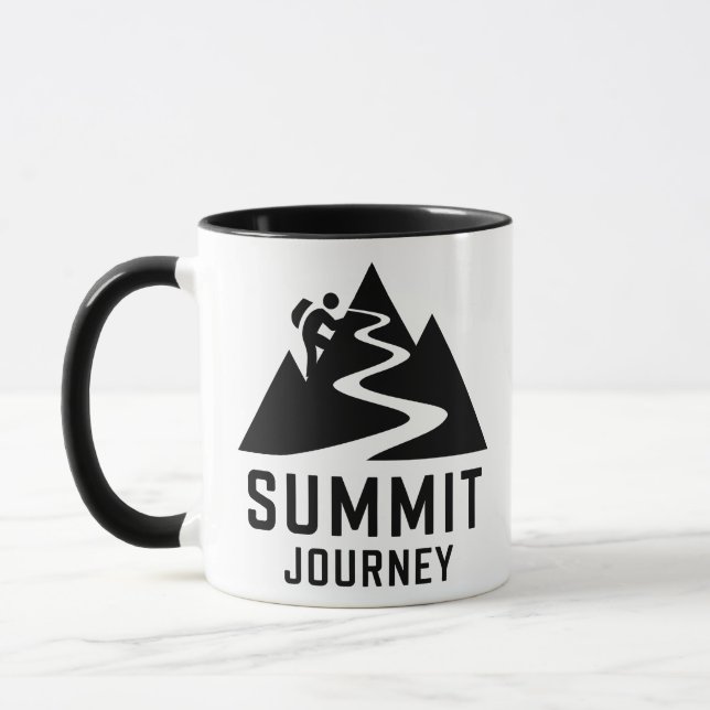 Caneca Summit Journey Mountain Climber Design (Esquerda)