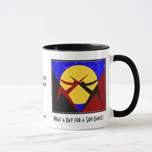 Caneca Sun Dance (Mug Cerâmico Personalizado) (Direita)