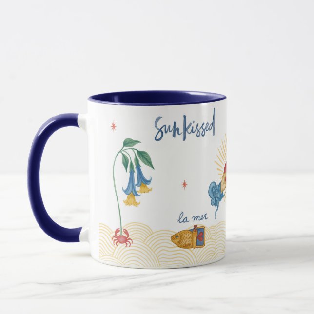 Caneca Sun Kissed Mug - Taça Inspirada No Oceano Whimsica (Esquerda)