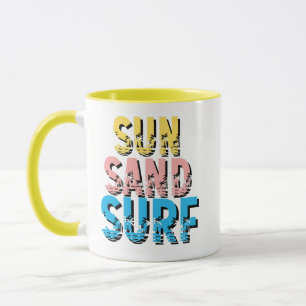 CANECA SUN SAND SURF MÚG BEACH VIBER SUMMER MUG