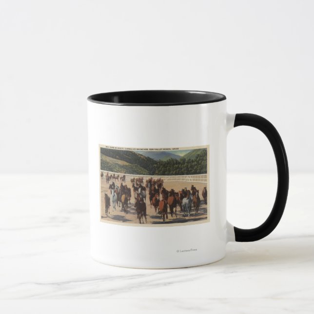 Caneca Sun Valley, ID - Wild Horse Roundup (Direita)