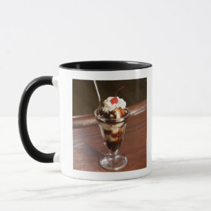 Caneca Sundae do chocolate