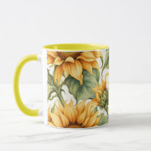 Sunflower Art Pattern Design