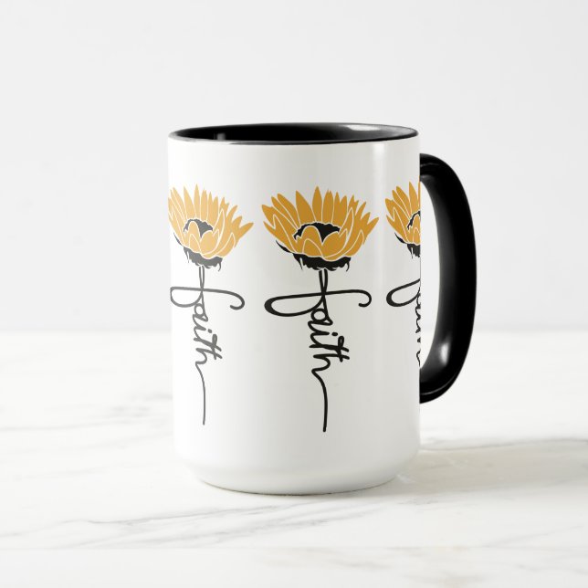 Caneca Sunflower Faith Mug (Frente Esquerda)