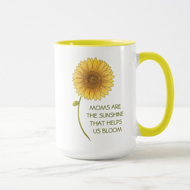 Caneca Sunflower Mother's Day Coffee Mug (Direita)