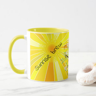 Caneca Sunny Yellow Cheery Sunrise Breve