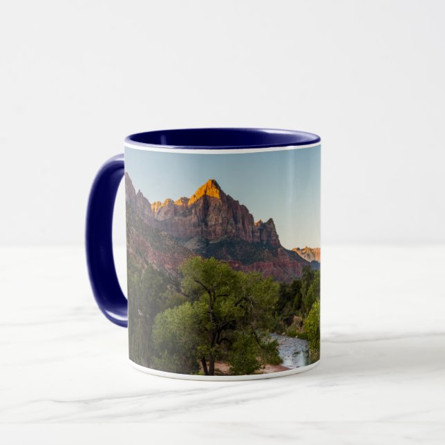 Caneca Sunrise sobre o vigia (Frente Esquerda)