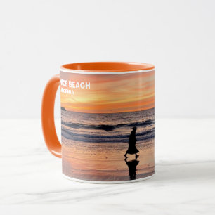 Caneca Sunset Beach Walk - Venice Beach, CA Mug